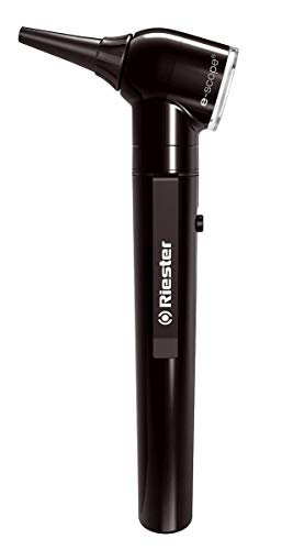 Riester 2101-200 e-scope Otoscopio, Iluminación directa, Vacio 2,7 negro en bolsa