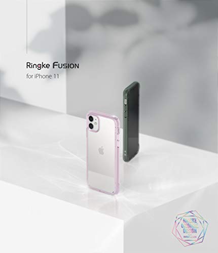 Ringke Fusion Diseñado para Funda iPhone 11, Espalda Transparente Prevención de Golpes Parachoque TPU Carcasa iPhone 11 6.1 Pulgadas (2019) - Lavanda (Lavender)