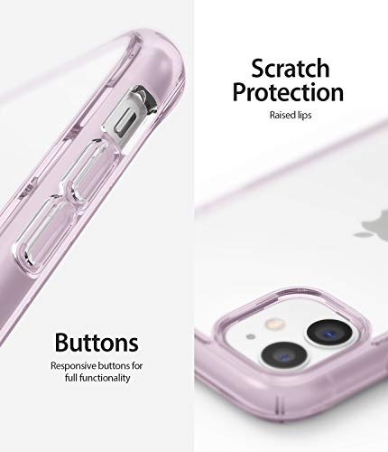 Ringke Fusion Diseñado para Funda iPhone 11, Espalda Transparente Prevención de Golpes Parachoque TPU Carcasa iPhone 11 6.1 Pulgadas (2019) - Lavanda (Lavender)