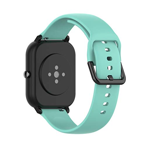 riou Correa Compatible con Xiaomi Huami Amazfit GTS ，Correa de Reloj Banda de Reemplazo Silicona Suave Sports Pulsera Reloj Inteligente，104+87mm