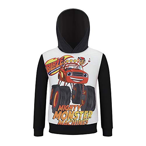 RJhjgfkjh Blaze and The Monster Machines Pullover Casual pulóver Sudadera suéter Tendencia de la Moda Salvaje Estilo Deportes Prendas de Vestir Exteriores de Niños y Niñas Wild Style niños y niñas