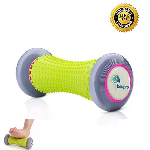 Rodillo de masaje para pies, rodillo muscular Beupro para recuperación de fascitis plantar y relajación de músculos tensos.