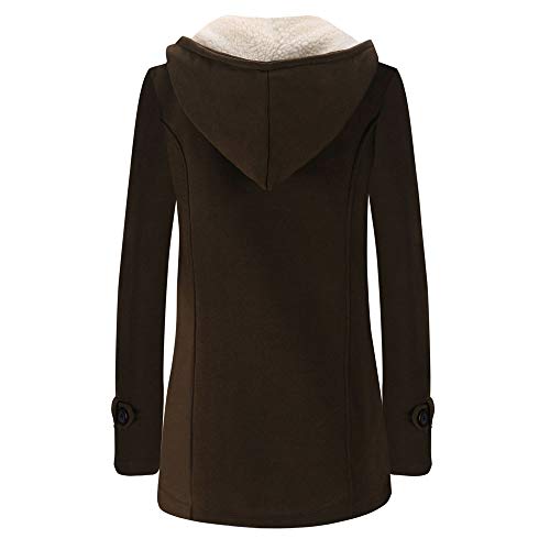 Ropa de Abrigos Algodón Tallas Grandes Mujer Invierno,PAOLIAN Chaquetas con Capucha Largas Rebajas Lana sintética otoño Señora Chaquetón Acolchado Trenka Parka Rompevientos Trenca