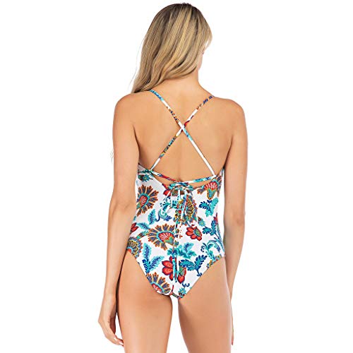 ROVNKD - Conjunto de baño para mujer, bikini de una pieza, estampado sexy, bañador fashiona G L