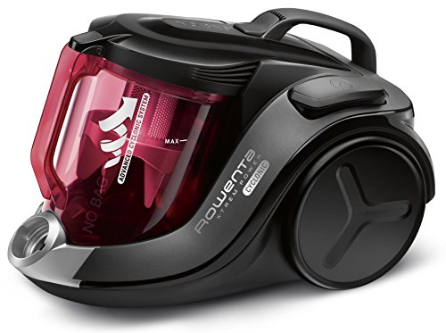 Rowenta RO6963EA X-Trem Power - Aspirador 4A, ciclónico sin bolsa, depósito 2.5 L, boquilla ranuras XXL, cepillo tapicería, mini turbo brush, tubo telescópico, nivel de ruido 75 dB