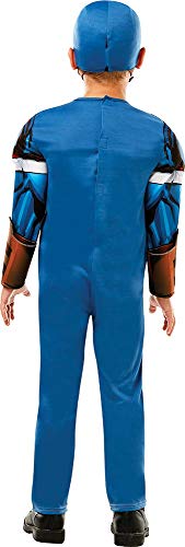 Rubies Disfraz oficial de Marvel Avengers Capitán América de lujo para niños, Color azul, medium (640833M)