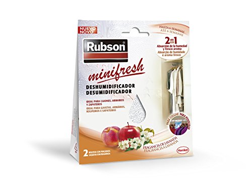 Rubson Minifresh Deshumificador para Armarios Fragancia A Fruta, Blanco