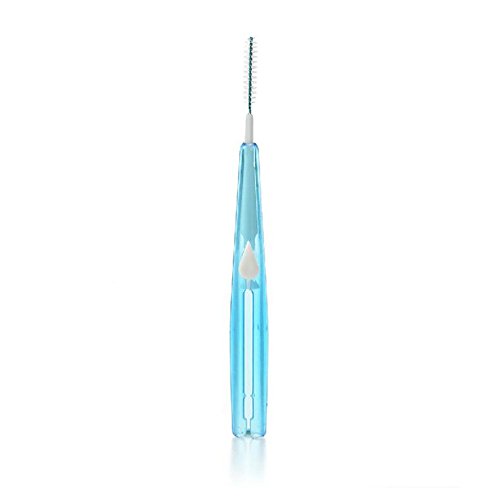 Ruier-hui Cepillos Interdentales Palillo Interdental(60 pcs) Palillos Dentales Palillo de Dientes Cepillo Dental Limpiardor de Dientas Hilo Interdental (Rosa)