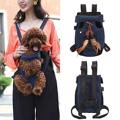 Ruilin Fore Leg Pet Carrier Front Chest Mochila, Pet Cat Puppy Bolso Holder Bag Sling Outdoor