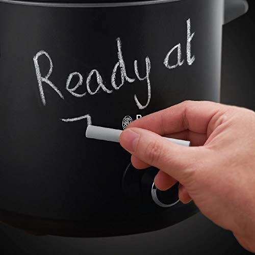 Russell Hobbs Chalkboard - Olla de Cocción Lenta (Olla Digital, 200 W, Pizarra, Cerámica, Negro, 3,5l) - ref. 24180-56