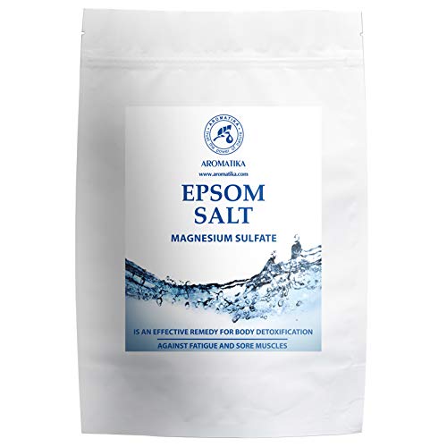 Sales de Baño 1kg - Sal de Epsom 1000g - 100% Pura & Natural - Fuente Concentrada de Magnesio - Relajación & Recuperación Muscular - Desintoxicación - Cuidado del Cuerpo - Cura - Mejor Buen Sueño