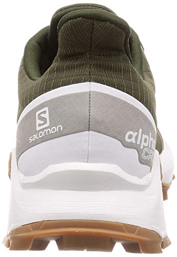 Salomon Alphacross, Zapatillas de Trail Running para Hombre, Verde Grape Leaf White Gum1a, 44 EU