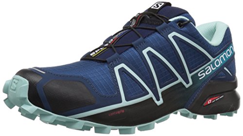 Salomon Speedcross 4 W, Zapatillas de Trail Running para Mujer, Azul (Poseidon/Eggshell Blue/Black), 38 EU