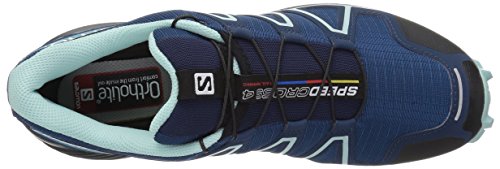 Salomon Speedcross 4 W, Zapatillas de Trail Running para Mujer, Azul (Poseidon/Eggshell Blue/Black), 38 EU