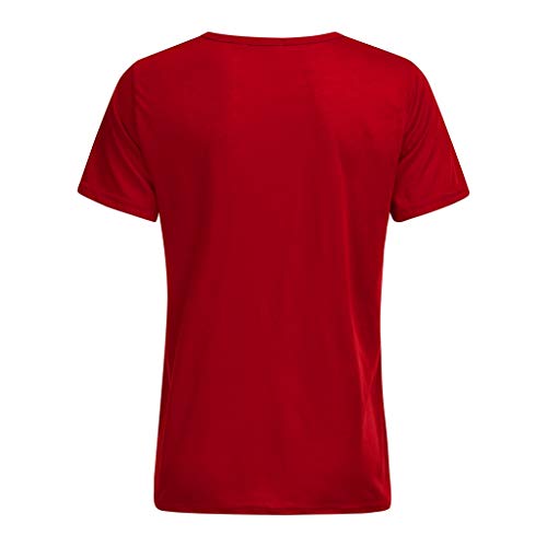 San Valentín Amante Pareja Camiseta,ZODOF Camiseta Ancha t-Shirt Amante Manga Corta Cuello Redondo Carta de Amor Impresa Camisetas Tops Blusas Talla Grande Verano Valentine's Day Regalo(Hombres)