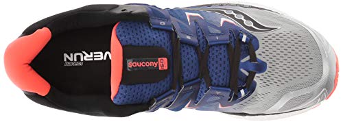 Saucony Triumph ISO 4, Zapatillas de Running para Hombre, Plateado (Silver/Blue/Vizired 35), 45 EU