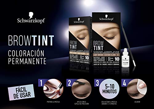 Schwarzkopf Brow Tint - Tinte De Cejas Negro Tono 1.1 (Pack de 3)