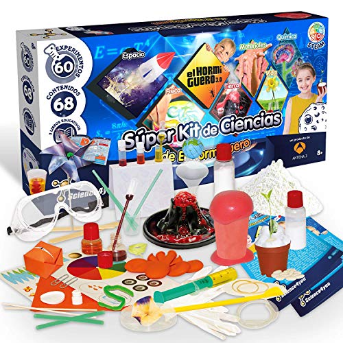 Science4you-Super Kit de Ciencias de El Hormiguero – Juguete Científico y Educativo-60 Experimentos y un Libro Educativo, Regalo Original para Niños de 8 Años y más (80002755)