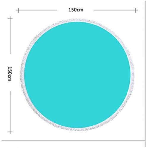 SDFGS Toalla de Playa Redonda de Flamenco con Microfibra de Borla Toalla Grande para Manta de Mujer Adulta Tapiz de Borla de Intola