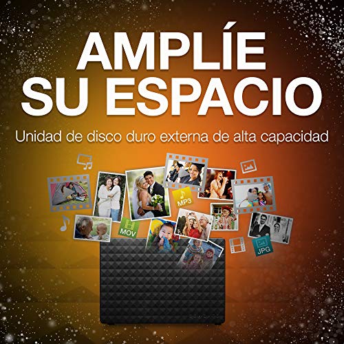 Seagate Expansion Desktop, 10 TB, Disco duro externo, HDD, USB 3.0 para PC, ordenador portátil y Mac (STEB10000400)