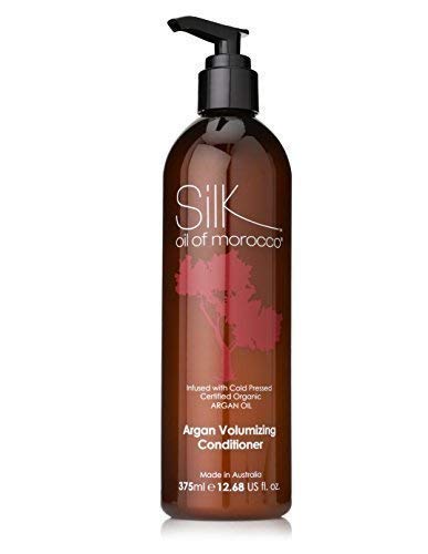 Seda Aceite de Marruecos Voluminizador Acondicionador - Volumen - Argan Oil sin Sulfatos - para Cabello Fino,Graso,Fino - Pelo Espesante y - Enriquecido con Macadamia - Luz Hidratante que Da Amazing