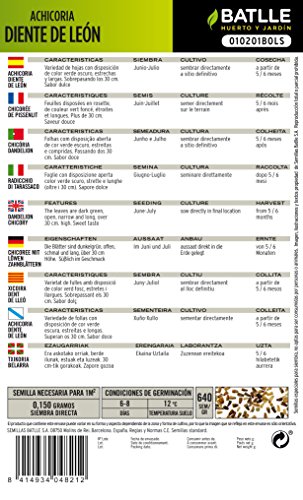 Semillas Hortícolas - Achicoria Diente de León - Batlle