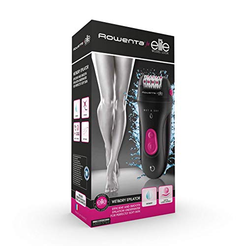 Set Pulidor de uñas eléctrico Rowenta MP2016F1 + Rowenta Depiladora WET & DRY ELITE EP8002F0 - Sin cable y utilizable bajo el agua, cabezal de 24 pinzas con función masajeadora, autonomía de 40min