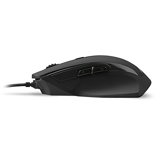 Sharkoon SHARK FORCE - Ratón Gaming Óptico, 1600 DPI, 6 Botones, Negro