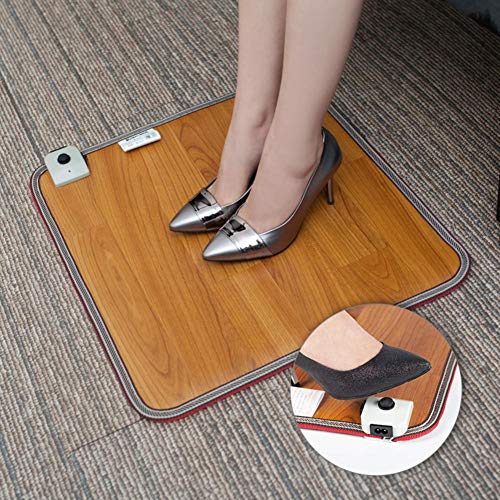 shewt Alfombrilla calefactada para pies, Almohadillas térmicas Debajo de los escritorios, Calentador eléctrico para Calentar los Dedos de los pies alfombrados para oficinistas, 50 30 (55) cm