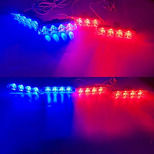 Sidaqi 4x4led 4 en 1 remoto inalámbrico 12 V luz de advertencia estroboscópica parpadeante bomberos luces coche camión Luz LED DRL ambulancia la policía de luz