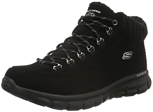 Skechers Synergy-Winter Nights, Botas para Mujer, Negro (Black), 39 EU