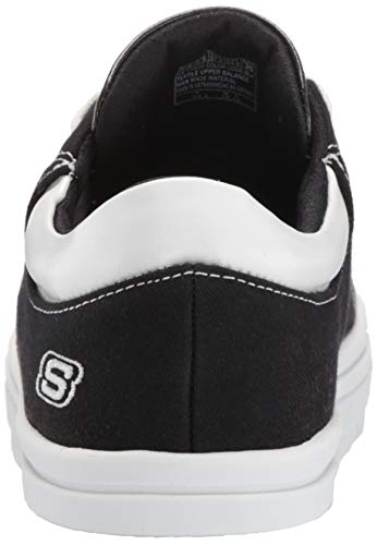 Skechers Women's STREET CLEAT-BRING IT BACK Trainers, Negro (Black Canvas/White Duraleather Trim Blk), 5 (38 EU)