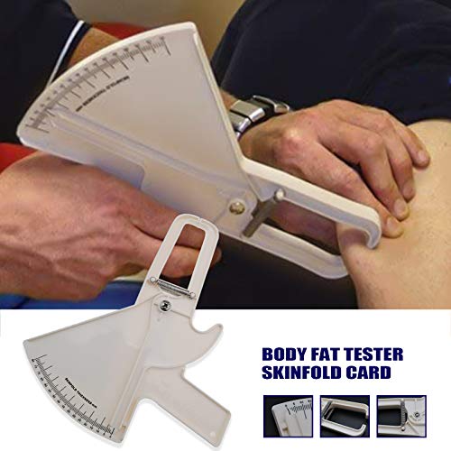 Skin Fold medición, incluye Tester Slim Guide Medida grasa corporal 0 de 80 mm