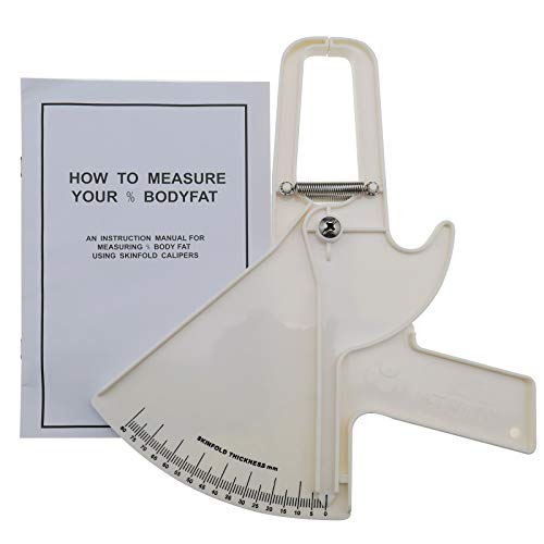 Skin Fold medición, incluye Tester Slim Guide Medida grasa corporal 0 de 80 mm