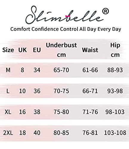 SLIMBELLE Bodies Moldeadores Faja Reductor Sin Costuras Body Shaper Ajustable Bodysuit Adelgazante Shapewear Lencería Postparto Beige 36