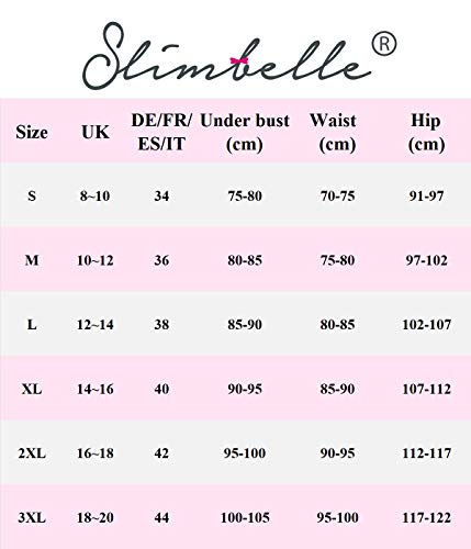 SLIMBELLE Body Moldeadora Faja Reductora Mujer Adelgazantes Shaper Shapewear Bodysuit-3XL