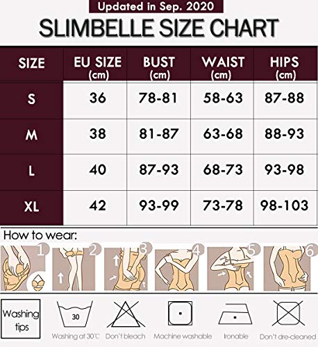 SLIMBELLE® Mujer Bodies Moldeadores Lencería Moldeadora Faja sin Costuras Body Reductor Abdomen Adelgazante Corsé Bodysuit Shapewear