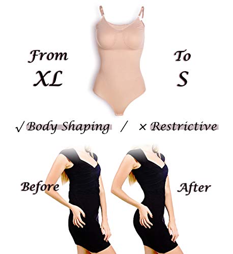 SLIMBELLE® Mujer Bodies Moldeadores Lencería Moldeadora Faja sin Costuras Body Reductor Abdomen Adelgazante Corsé Bodysuit Shapewear