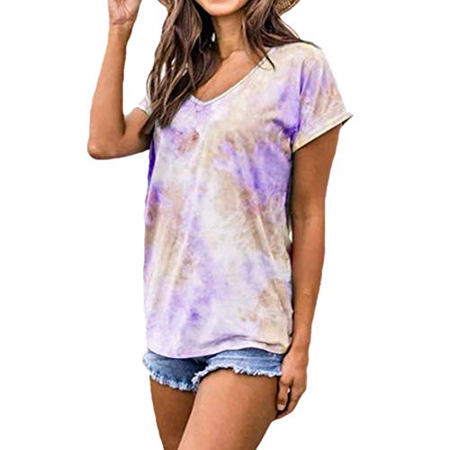 SLYZ Blusa Sin Mangas con Cuello En V Y Estilo Clásico con Cuello En V para Mujeres De Verano