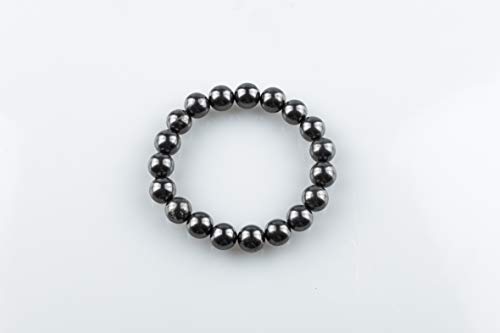 SN NATURSTEIN UG - Pulsera Shungit Perla Negra | Gema y piedra curativa originaria de Carelia - 3 Unidades