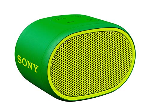 Sony SRSXB01G - Altavoz inalámbrico portátil (Compacto, Bluetooth, Extra Bass, 6h de batería, Resistente al Agua IPX5, Viene con Correa) Color Verde