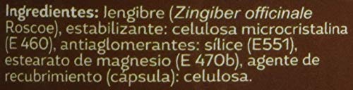 SOTYABELSAN Jengibre 120 Capsulas, mejora la Digestión, el tránsito Intestinal y las articulaciones, contrarresta Náuseas y Mareos, 430 mg.