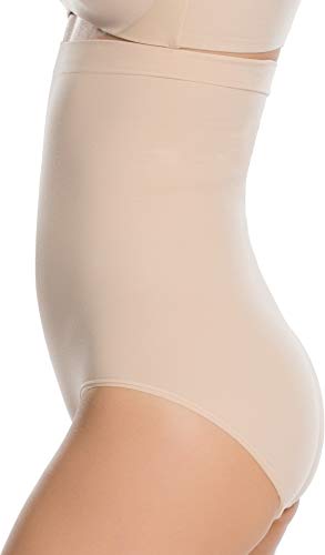 Spanx Higher Power Panties Ropa Interior, Beige, S para Mujer