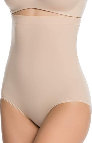 Spanx Higher Power Panties Ropa Interior, Beige, S para Mujer