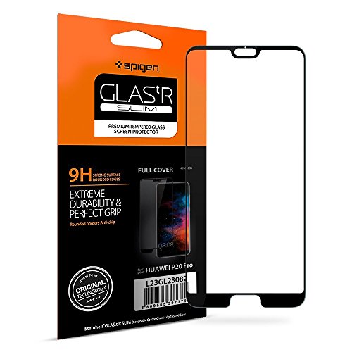 Spigen, Cristal Templado Compatible con Huawei P20 Pro, [Caso amistoso], 3D Cobertura Completa, Anti-Scratch, Cristal Vidrio Templado Premium para Huawei P20 Pro (L23GL23082)