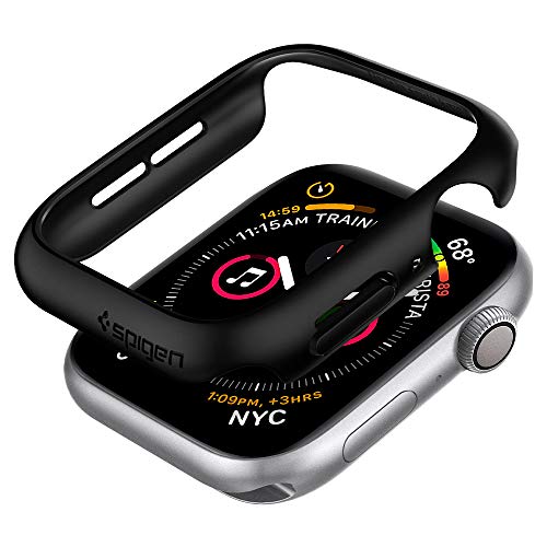 Spigen Thin Fit Compatible con Apple Watch Funda para 44 mm Series 6/SE/5/4 - Negro