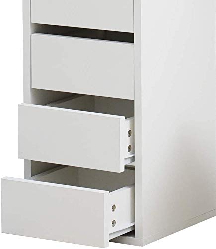 SPMDH Tocador Dormitorio de Estilo Chica Moderna con cajones y Compartimentos de tocador,5 Drawers