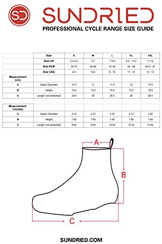 Sundried Ciclismo Overshoes Mejores para el Verano de Invierno Impermeable Overshoes la Bici del Camino de MTB de Aluminio de Ciclo Accesorios (Negro, L)