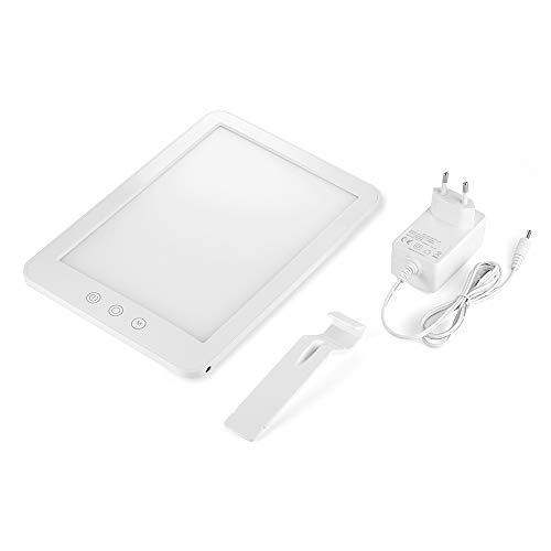 Sunix Lámpara Fototerapia, Lámpara de luminoterapia para tratamiento de Trastorno Afectivo Estacional (SAD), 10000 Lux Ultra Brillante Luz Natural Diurna, 3 modos, Control táctil & Tamaño Compacto