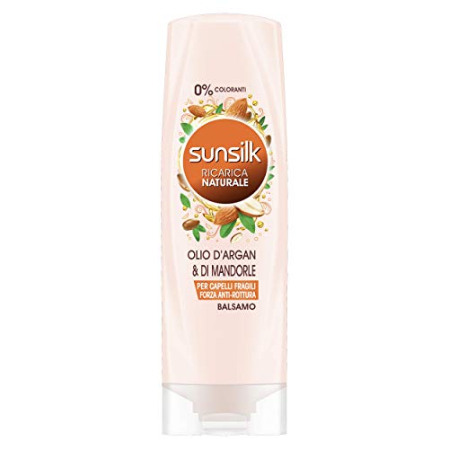 Sunsilk - Recarga natural de aceite de argán y almendra, acondicionador, 200 ml